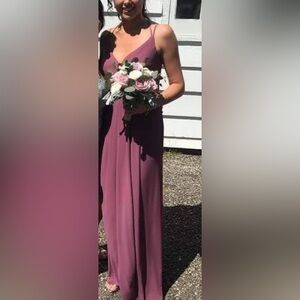 Mauve Sleeveless Dress David’s Bridal Wrap Bridesmaid Dress